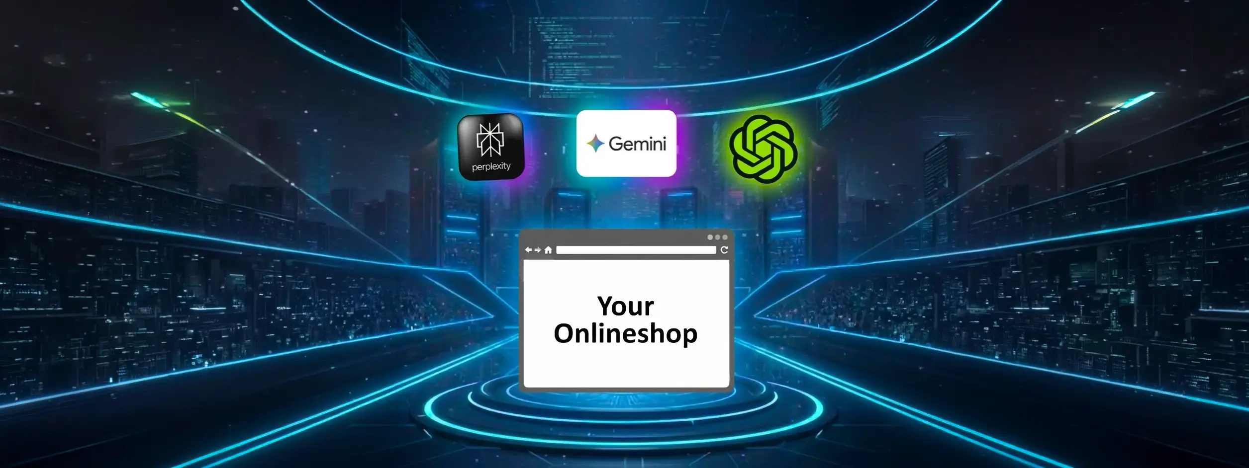 An AI agent shopping in an online shop on behalf of a consumer